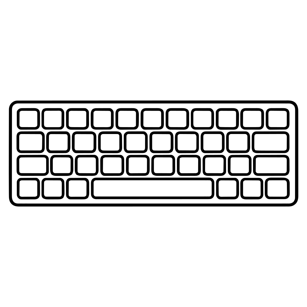 キーボードのイラスト（シンプル）