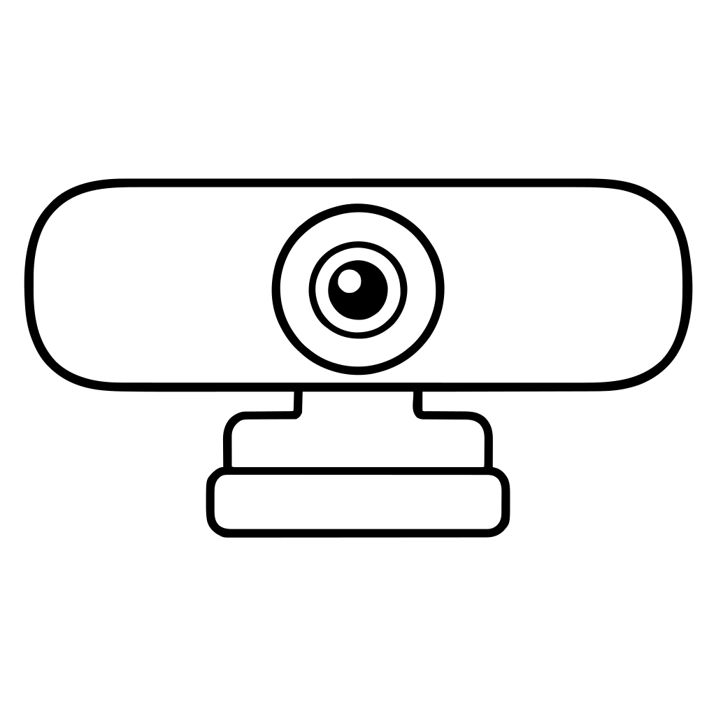 Webカメラのイラスト（シンプル）