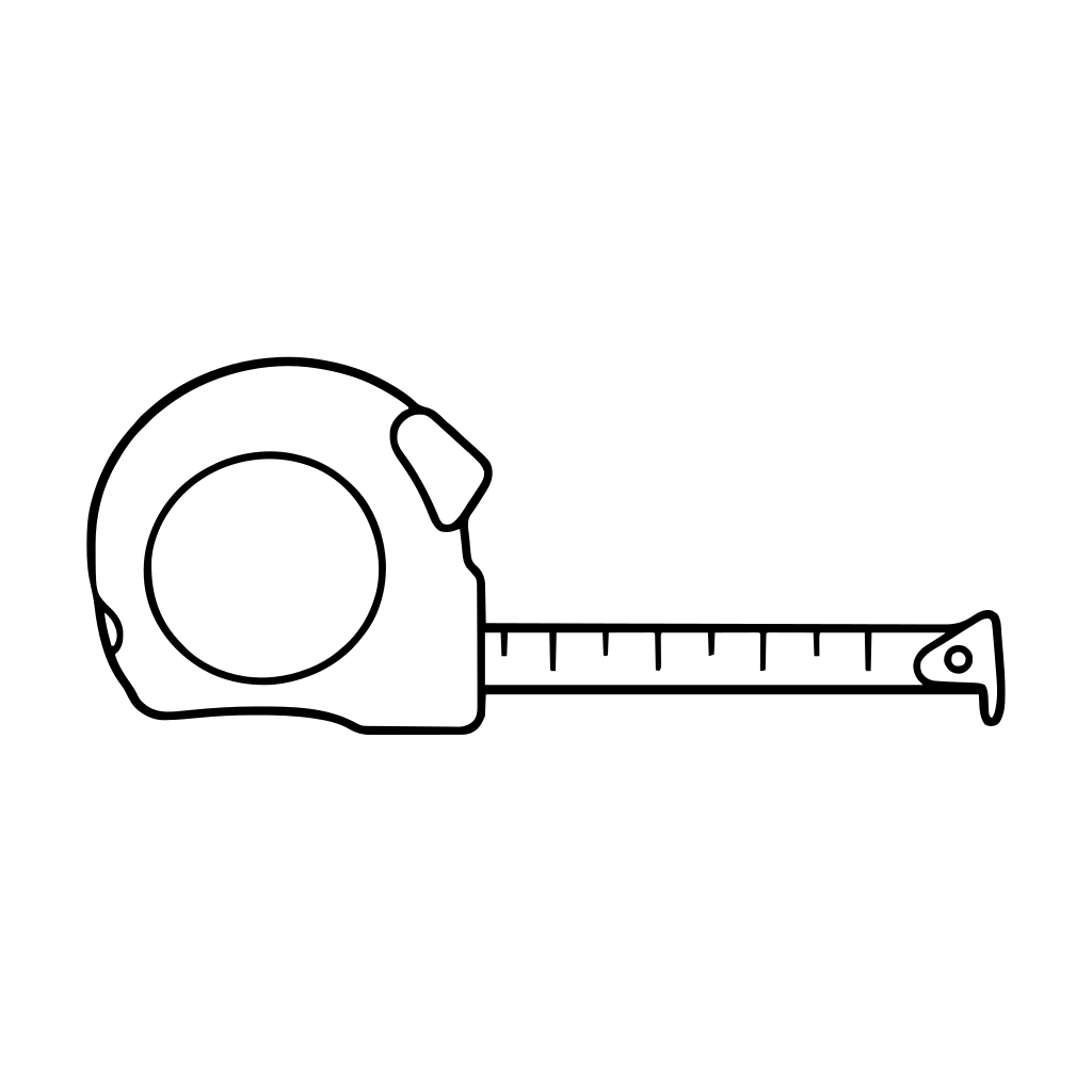 メジャーのイラスト（シンプル）
