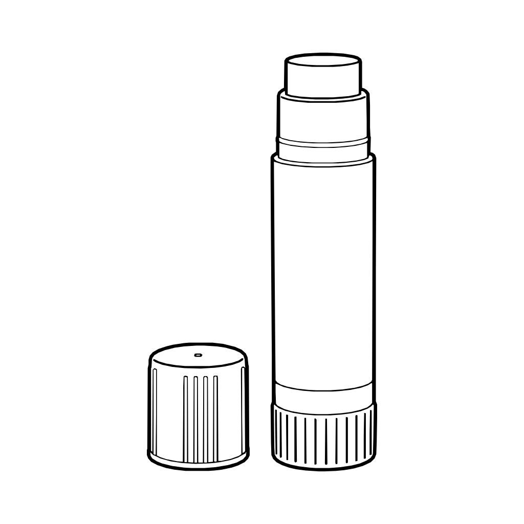 Glue stick illustration (Line style)