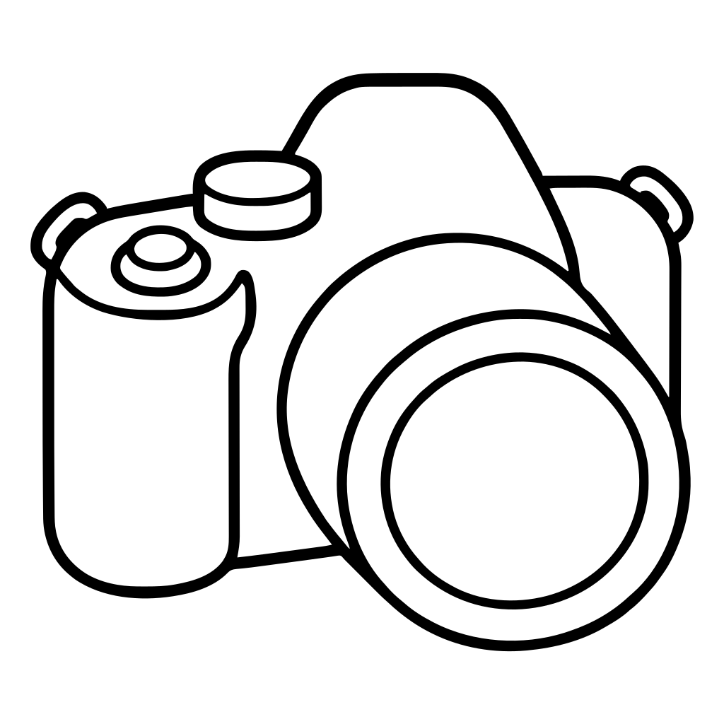 Digital camera illustration (Rounded style)