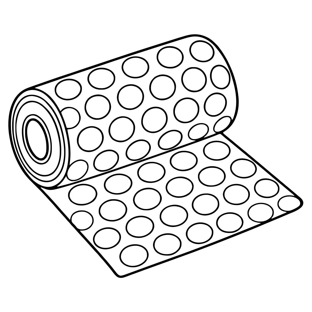 Bubble wrap illustration (Simple style)