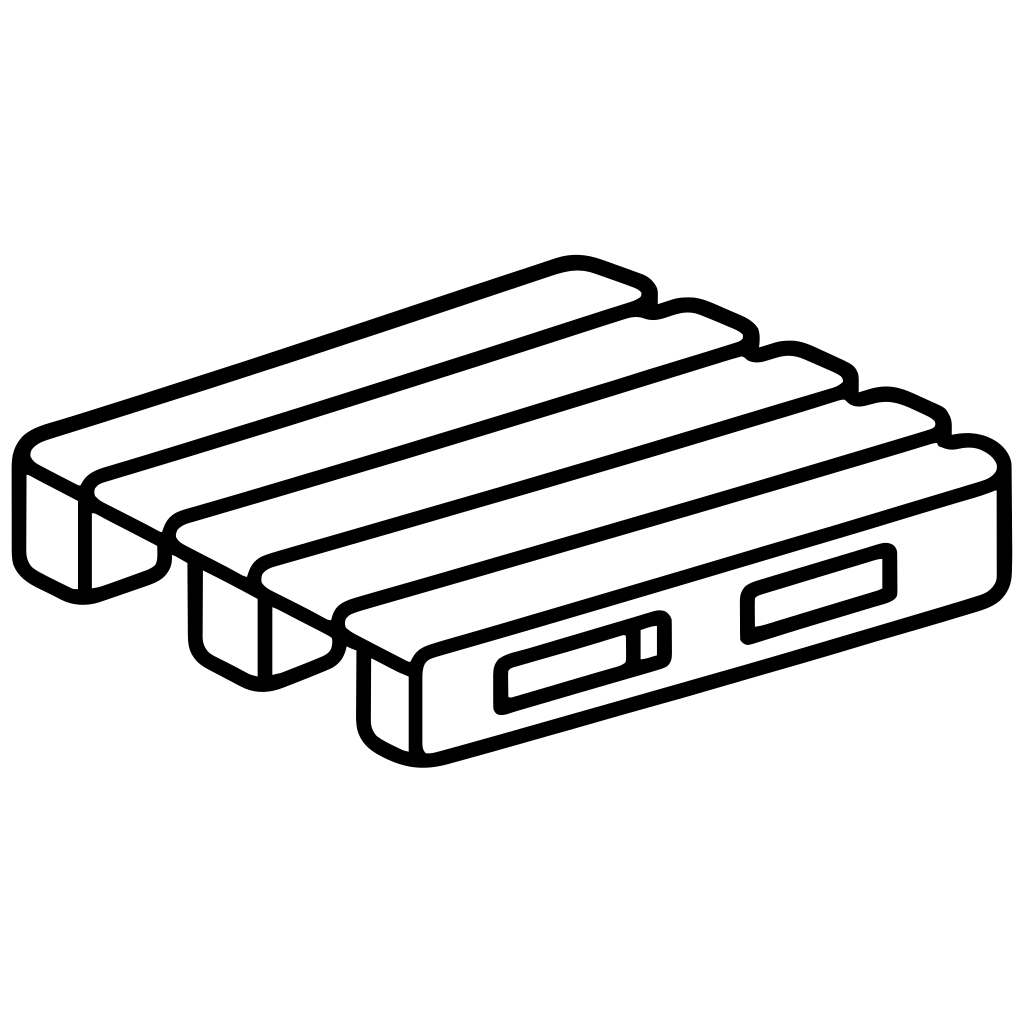 パレットのイラスト（丸みのあるデフォルメ）