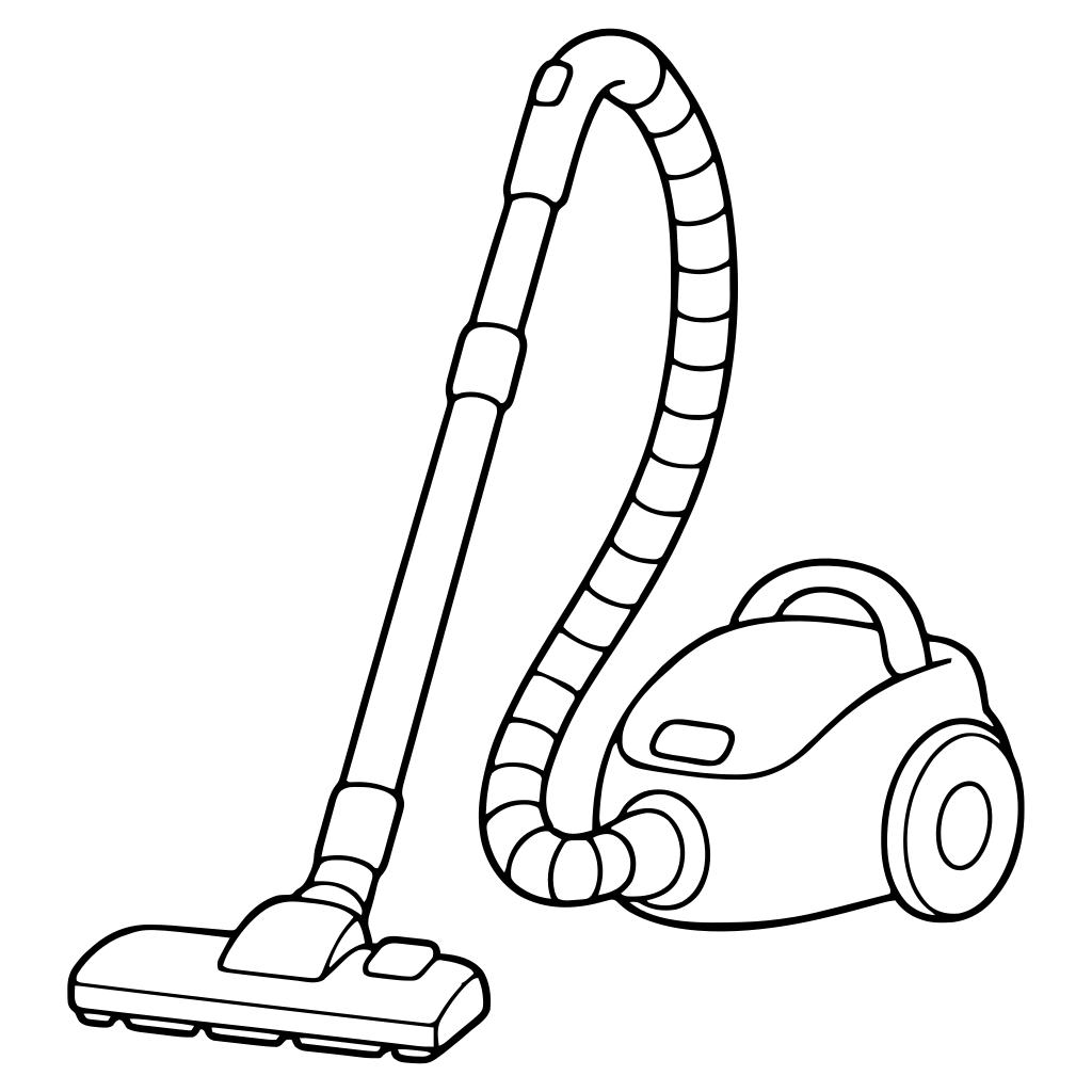 掃除機のイラスト（シンプル）