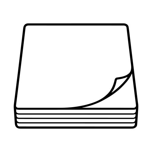 付箋のイラスト（シンプル）