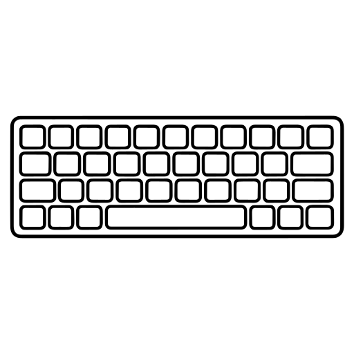 キーボードのイラスト（シンプル）