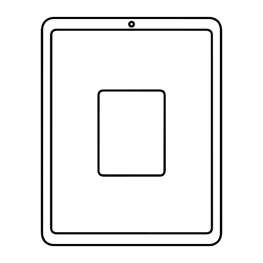 タブレットのイラスト（シンプル）