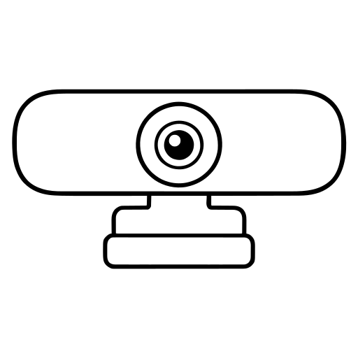 Webカメラのイラスト（シンプル）