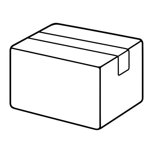 段ボール箱のイラスト（シンプル）