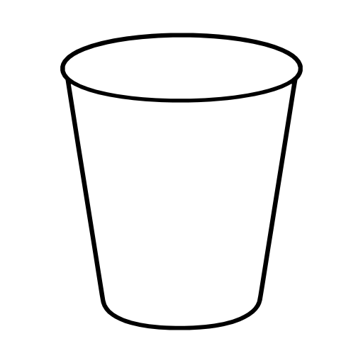 ごみ箱のイラスト（シンプル）