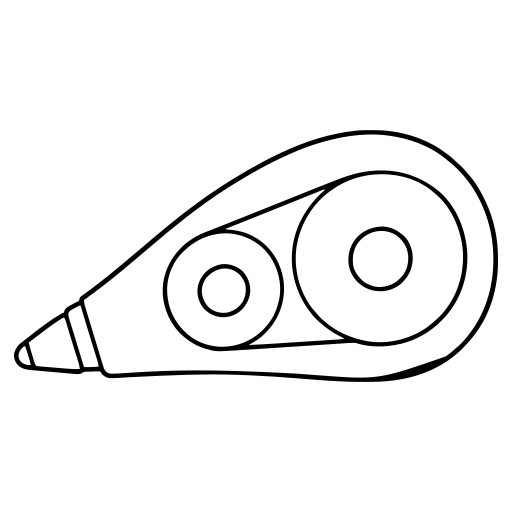 修正テープのイラスト（シンプル）