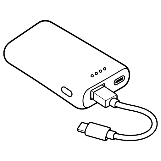 Power bank illustration (Simple style)