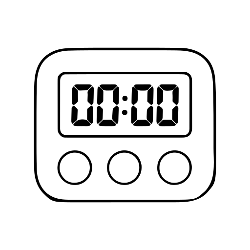 Digital timer illustration (Line style)