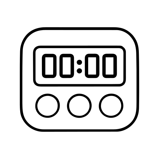 Digital timer illustration (Simple style)
