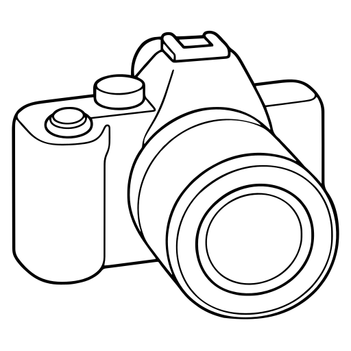 Digital camera illustration (Simple style)