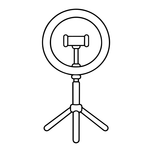 Ring light illustration (Simple style)