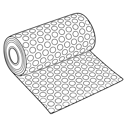 Bubble wrap illustration (Line style)