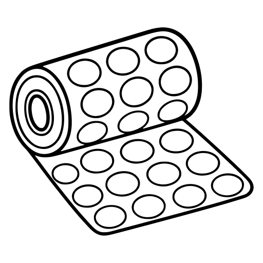 Bubble wrap illustration (Rounded style)