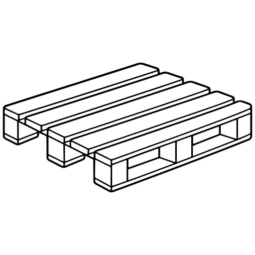 Warehouse pallet illustration (Simple style)