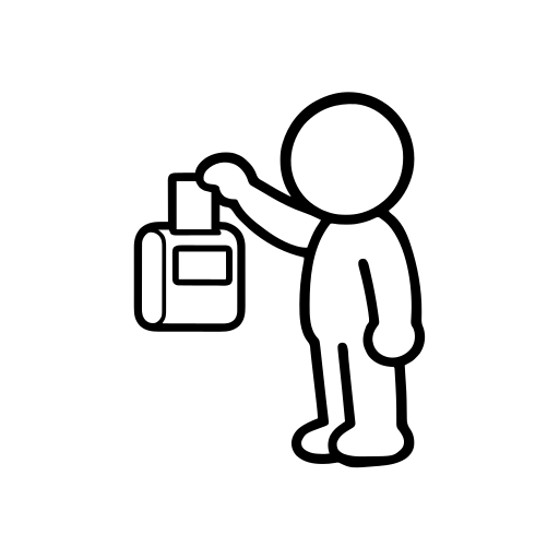 タイムカードを打刻するのイラスト（丸みのあるデフォルメ）