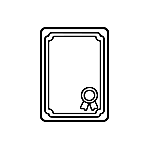 証書・賞状のイラスト（丸みのあるデフォルメ）