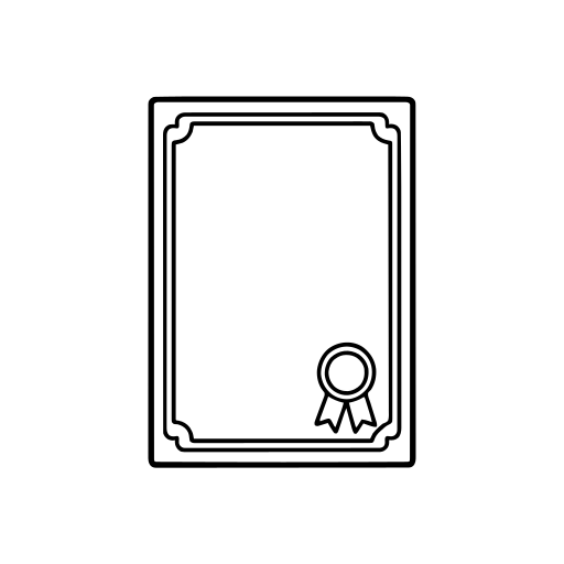 証書・賞状のイラスト（シンプル）