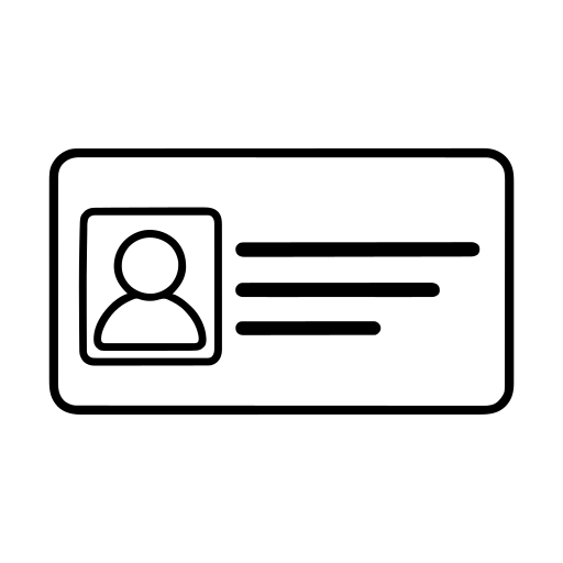汎用の会員証カードのイラスト（シンプル）