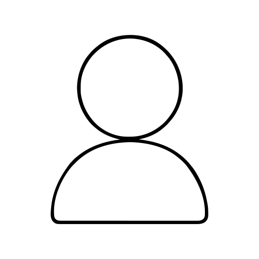 1人の人物ピクトグラムのイラスト（線画）